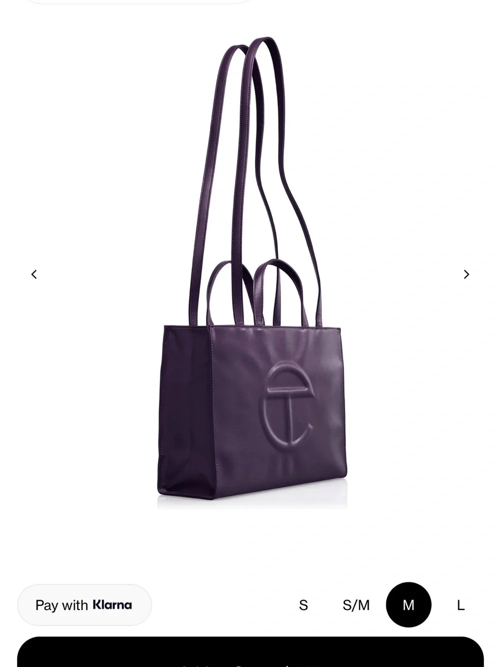 Telfar Medium Shopping Bag in eggplant